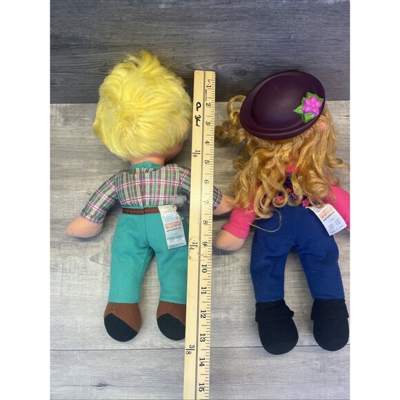 Puzzle Place Plush Dolls Fisher Price Ben Jody Vintage 90s Lot of 2 - Picture 10 of 11